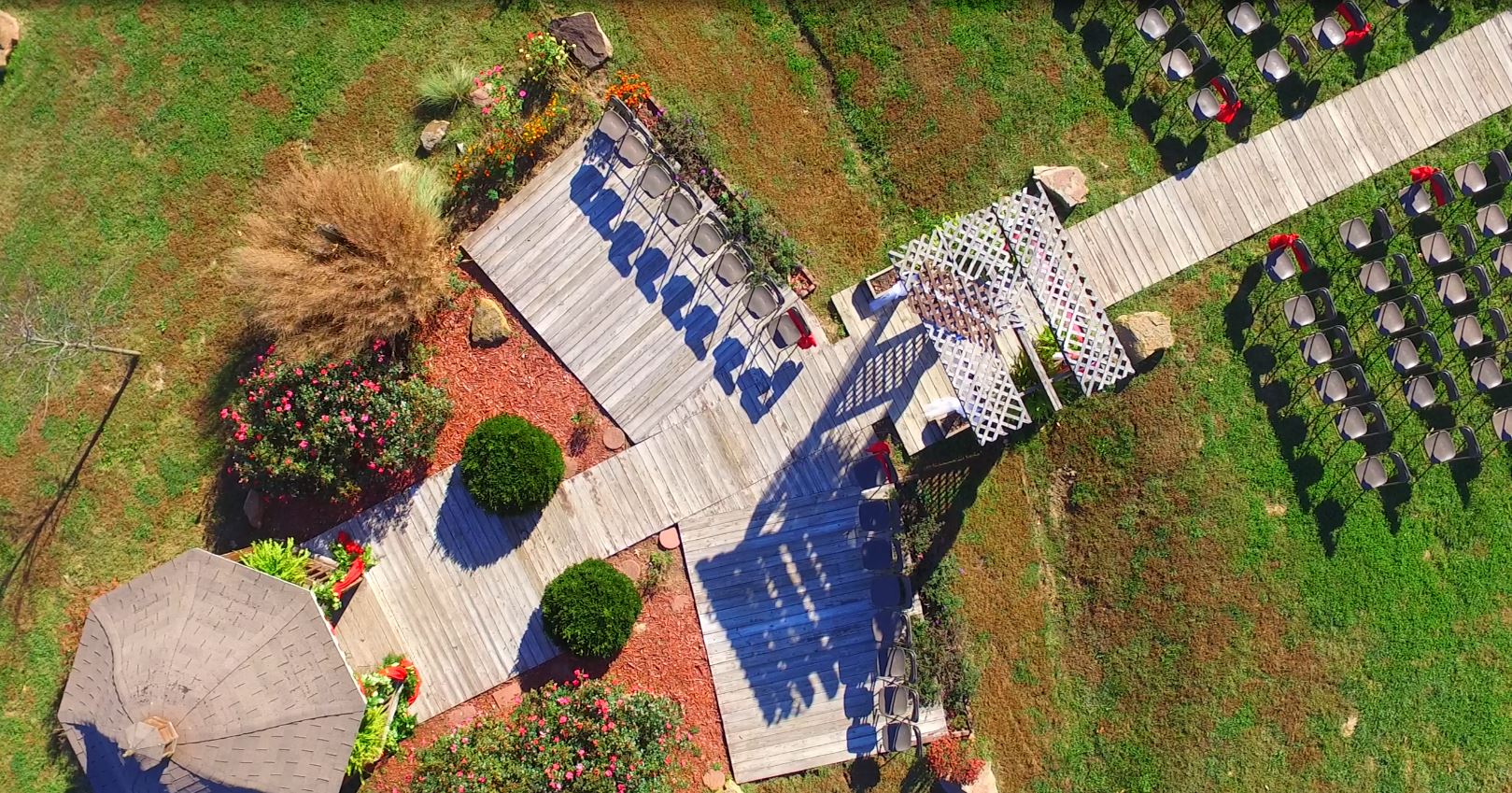 Drone capturing a scene